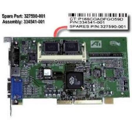 Compaq 327590-001 Agp ビデオカード Rage Lt Pro