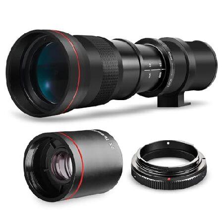 ハイパワー 420-1600mm f/8.3 HD 手動望遠レンズ Nikon D500、D600、...