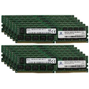 Adamanta 192GB (12x16GB) サーバーメモリーアップグレード 適合機種: HP Proliant DL380 Gen9 Hynix Original DDR4 2400MHZ PC4-19200 ECC Registered Chip 2Rx