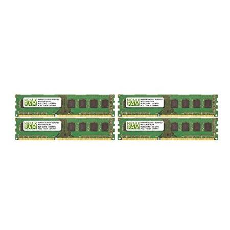 NEMIX RAM 32GB (4X8GB) DDR3 1333MHZ PC3-10600 2Rx8...