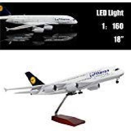 24-Hours 18” 1:160 1 Scale Model Airplane Model Lu...