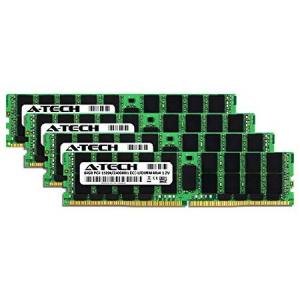 A-Tech 256GB ECC LRDIMM Memory Kit for SuperMicro X10DRi, X10DRi-T - (4 x 64GB) DDR4 2400MHz PC4-19200 ECC Load Reduced DIMM Quad Rank 4Rx4 RAM Upgrad
