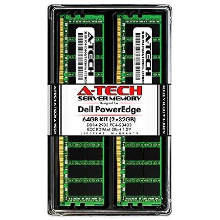 A-Tech 64GB (2x32GB) メモリ Dell PowerEdge R440 T440 ...