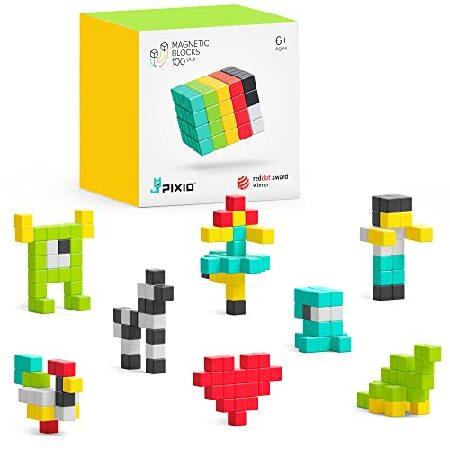 PIXIO-100 - Tiny Magnetic Blocks Building Toy in T...