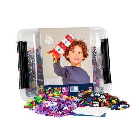 Plus-Plus - 2,400 Pieces in Storage Tub - Basic, N...