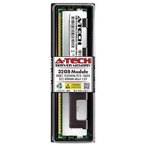 A-Tech 32GB RAM for Dell PowerEdge R910 | DDR3 1333MHz PC3-10600 ECC Registered RDIMM 4Rx4 1.5V Server Memory Upgrade Module (Replacement for SNP0R45J