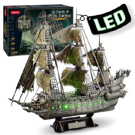 3D Puzzles for Adults Green LED Flying Dutchman Ch...