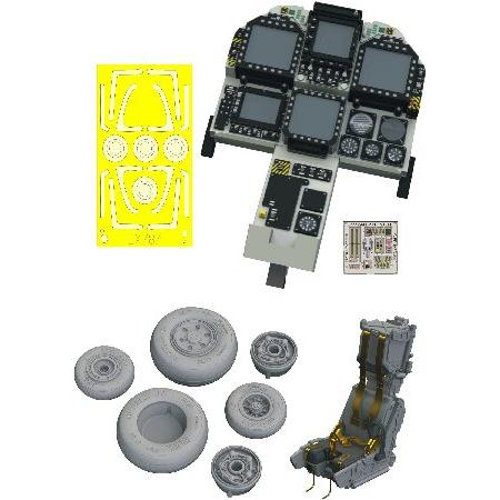 エデュアルド 1/48 ルックプラス マクドネル・ダグラス F/A-18E スーパーホーネット 計器...