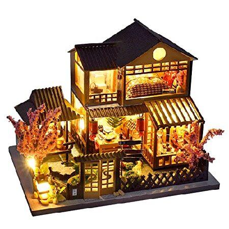 CUTEBEE Dollhouse Miniature House Kit with Furnitu...