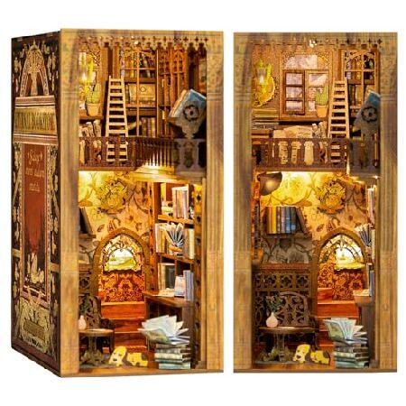 CUTEBEE Book Nook Kit - DIY Miniature House Dollho...