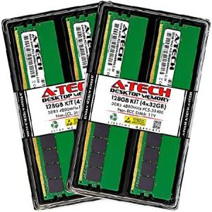 A-Tech 128GB キット (4x32GB) RAM Lenovo ThinkCentre M90t Gen 3 タワーデスクトップ用 | DDR5 4800MHz PC5-38400 DIMM 2Rx8 1.1V 288ピン 非ECC UDIMM メモリ