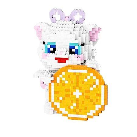 Larcele マイクロビルディングブロック アニマルセット DIY ミニ 3D ビルディングトイ ...