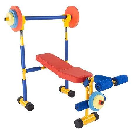 Kids Weight Bench Set - Toddler Gym for Beginner E...