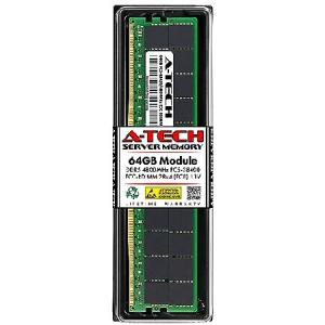 A-Tech 64GB RAM Intel Xeon Bronze 3408U用 | DDR5 4800MHz PC5-38400 EC8 RDIMM 2Rx4 ECC レジスタードサーバーメモリアップグレード
