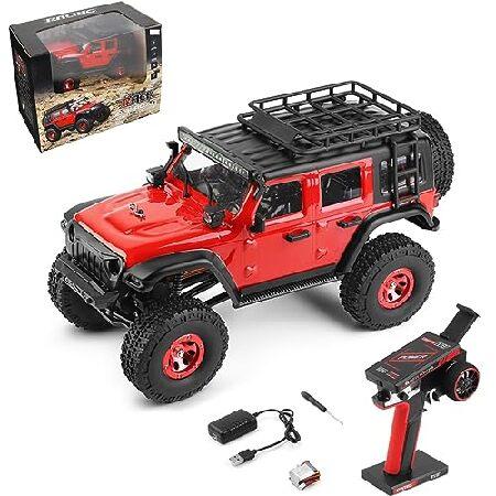 HTLNUZD 1/24 RCトラック 2428 4WD 電動RCロッククローラー LEDライト付き...