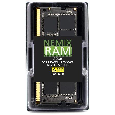 NEMIX RAM 32GB (1X32GB) DDR5 4800MHZ PC5-38400 2Rx...