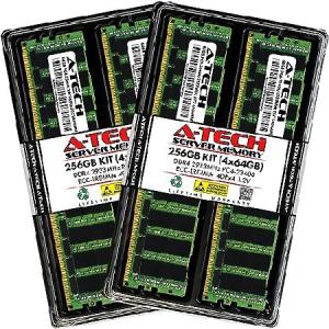 A-Tech 256GB キット (4x64GB) RAM for Supermicro SuperServer 1029TP-DTR, 1029U-E1CRTP2, 1029U-TRTP2, 110D-16C-FRDN8TP, 6019P-MTR | DDR4 2933MHz PC4-234
