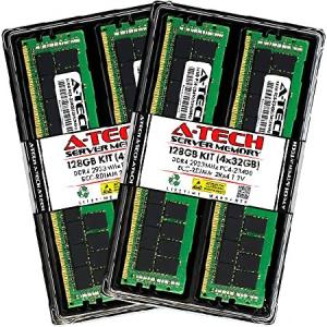 A-Tech 128GB キット (4x32GB) RAM Supermicro Super X11DPi-NT, X11DPS-RE, X11DPT-BH, X11DPT-PS, X11SPG-TF, X11SPi-TF, X11SPM-F | DDR4 2933MHz PC4-23400