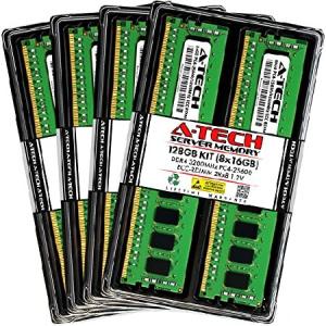 A-Tech 128GB キット (8x16GB) RAM for Supermicro SuperServer 110P-FWTR, 210GT-HNTF, 220HE-TNR, 220HE-TNRD, 220TP-HC8TR, 620TP-HC9TR | DDR4 3200MHz PC4-