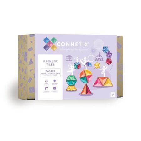 CONNETIX Pastel Shape Expansion Pack, 48 Pieces