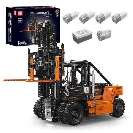 Mould King 17044 ヘビーデューティー フォークリフト ビルディングブロックキット M...