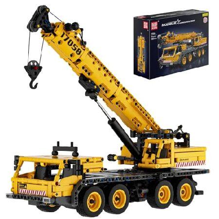 Mould King ヘビーコンストラクションビークルデューティーモバイルクレーントラックビルディン...