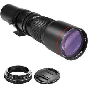 ハイパワー 500mm f/8 手動望遠レンズ Nikon D500、D600、D610、D700、D750、D800、D810、D850、D3100、D3200、D3300、D3400、D3500、D500、D5000、D522用。 00