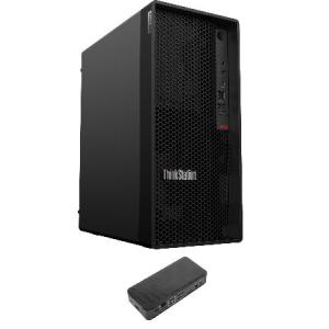 レノボ Lenovo P360 Workstation Desktop (Intel i7-12700 12-Core, 64GB DDR5 4800MHz RAM, 2TB PCIe SSD, Intel UHD 770, WiFi, Bluetooth, Win 10 Home) with