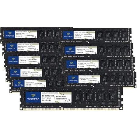 Timetec 80GB KIT(10x8GB) DDR3 / DDR3L 1333MHz PC3-...