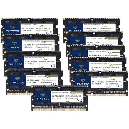 Timetec 80GB KIT(10x8GB) DDR3L / DDR3 1600MHz (DDR...