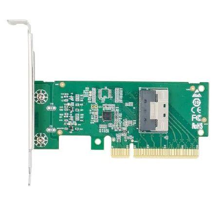 Xiwai PCIE5.0 エクステンダーアダプター PCI-Express 8X to MCIO ...
