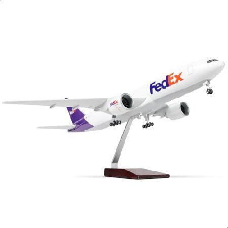 QIYUMOKE 1/150 B777-300ER FedEx 18.5 inchs Large M...