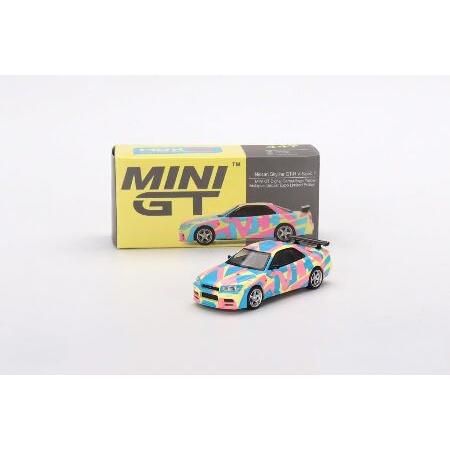 1/64 Mini GT GT-R R34 V SPEC II (Digital Camouflag...