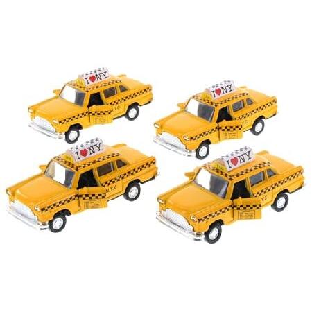 Showcasts Box of 12 I Love NY Yellow Taxi Cab, Yel...