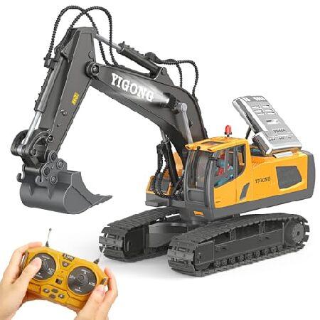 LUDILO Remote Control Excavator Toys for Ages 5-7,...