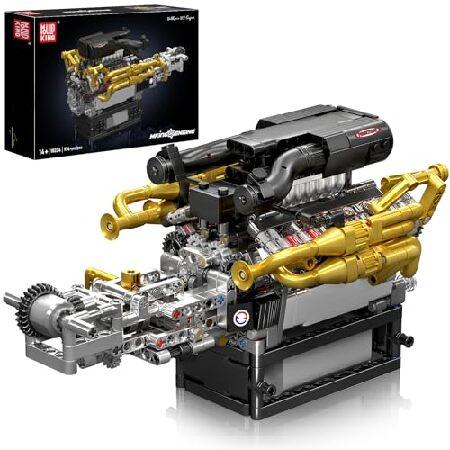 Mould King 10224 V12 Engine Model That Works - Bui...