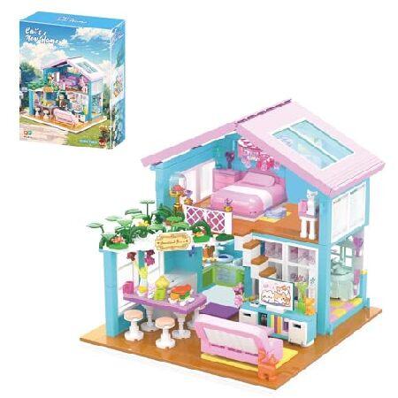 Hallisun Friends House Building Block Set, Pet Cat...