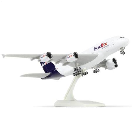 QIYUMOKE 1/240 フェデックス A380 航空機モデルキット対応 (全長30cm) エア...