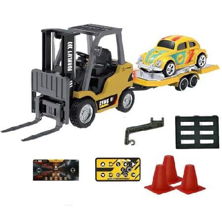 FANXMF RC Forklift with APP Control 1/64 Mini Meta...