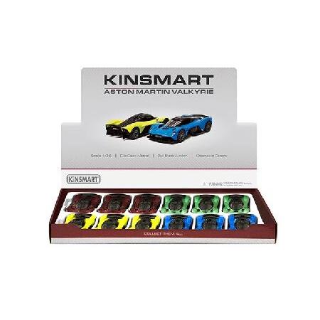 KiNSMART Box of 12 Aston Martin Valkyrie Hardtop, ...