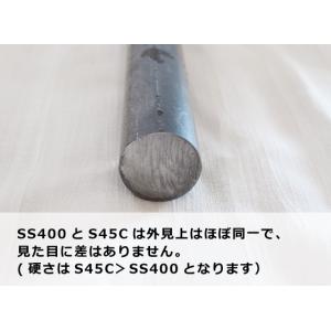 ◆鉄 黒皮丸棒(S45C)ハガネ鋼材 各品形状...の詳細画像4