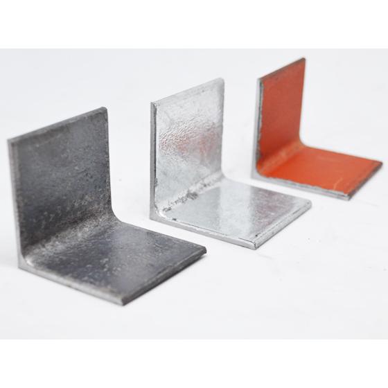 鉄 アングル ピース （等辺Ｌ形材）黒皮・溶融亜鉛メッキ・赤錆止め塗装　油圧切断（切断面ペンキ補修無...