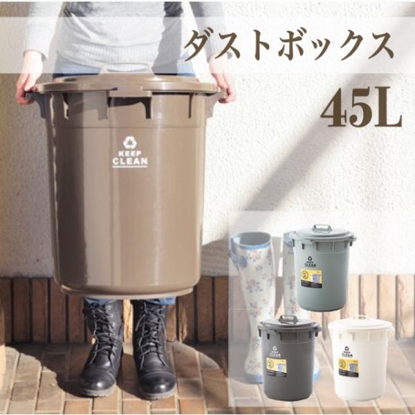 ダストボックス 屋外 45L 軽量 おしゃれ 新生活 ゴミ箱 かわいい