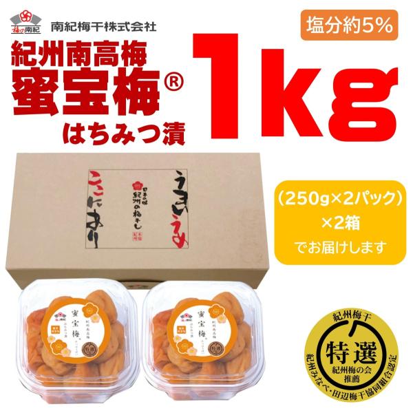 梅干し はちみつ漬 南高梅 梅の南紀 蜜宝梅 1kg 大粒 贈り物 プレゼント ギフト