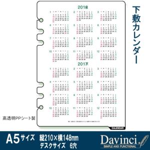 システム手帳リフィル 2026年〜2027年 下敷カレンダー A5 ダ・ヴィンチ DAR2608 レイメイ