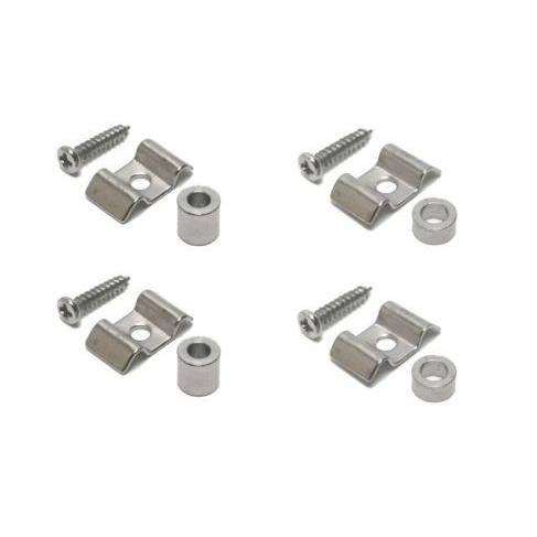 エレキギター用 テンションガイド （4個セット） ストリングリテイナー 羽型 スペーサー5mm（2個...