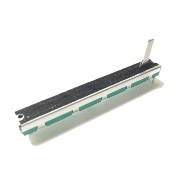 スライドボリューム 20kΩ Aカーブ 長さ75mm ノブ15mm ステレオ （1個） ミキサーのガ...