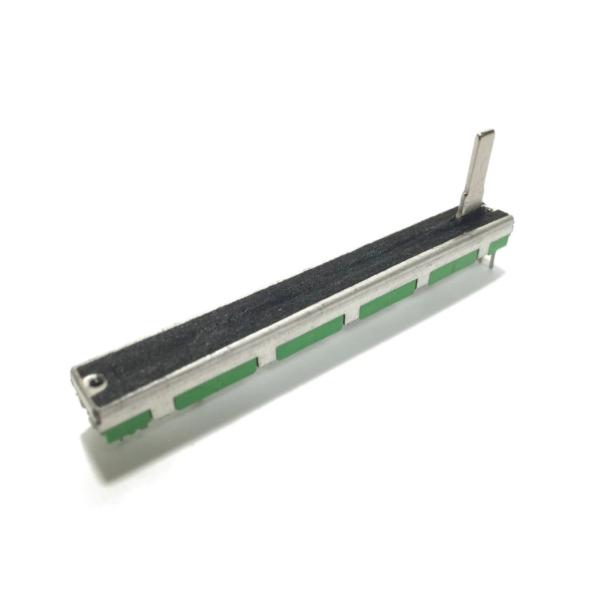 スライドボリューム 10kΩ Dカーブ 長さ75mm ノブ15mm ステレオ （1個） ミキサーのガ...