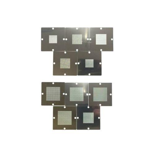 80mm*80mm ユニバーサル・ステンシル・テンプレート 10枚セット 対応はんだボール径0.3m...