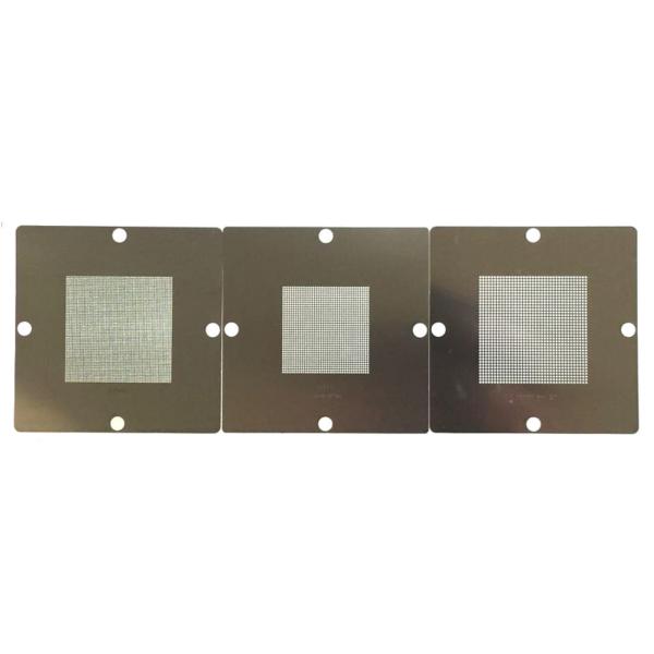 90mm*90mm ユニバーサル・ステンシル・テンプレート 3枚セット 対応はんだボール径0.5mm...